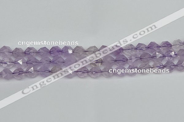 CNG7217 15.5 inches 10mm faceted nuggets amethyst beads wholesale