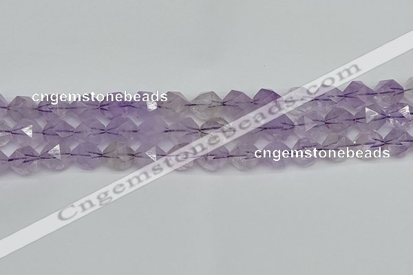 CNG7218 15.5 inches 12mm faceted nuggets amethyst beads wholesale