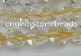 CNG7232 15.5 inches 10mm faceted nuggets citrine gemstone beads