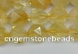 CNG7237 15.5 inches 10mm faceted nuggets citrine beads wholesale