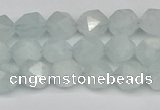 CNG7260 15.5 inches 6mm faceted nuggets aquamarine beads