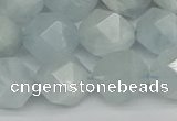 CNG7263 15.5 inches 12mm faceted nuggets aquamarine beads