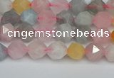 CNG7265 15.5 inches 6mm faceted nuggets morganite beads