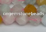 CNG7268 15.5 inches 12mm faceted nuggets morganite beads