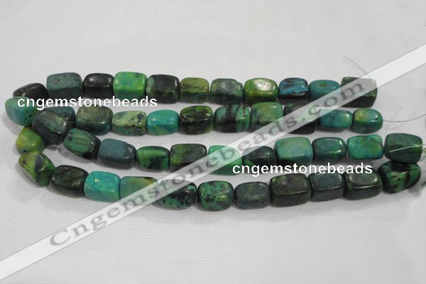 CNG727 15.5 inches 15*20mm nuggets pine turquoise beads wholesale