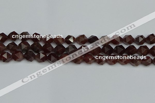 CNG7273 15.5 inches 12mm faceted nuggets orange garnet beads