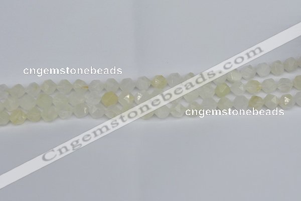 CNG7285 15.5 inches 6mm faceted nuggets white moonstone beads