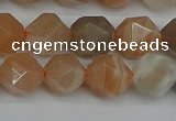 CNG7292 15.5 inches 10mm faceted nuggets moonstone beads