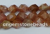 CNG7295 15.5 inches 6mm faceted nuggets sunstone beads