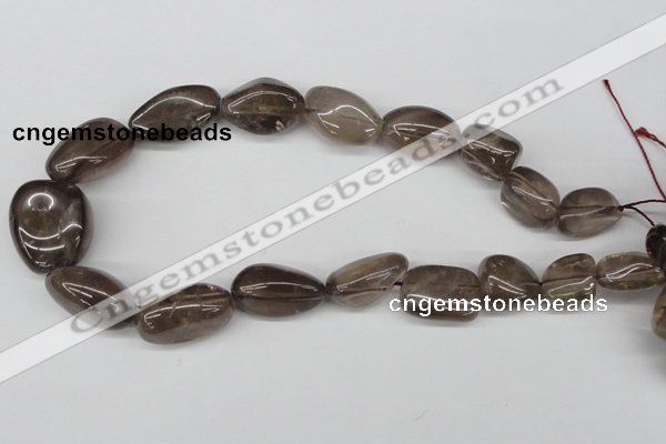 CNG73 15.5 inches 10*14mm - 20*30mm nuggets smoky quartz beads