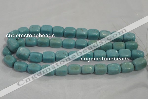 CNG730 15.5 inches 15*18mm nuggets synthetic turquoise beads wholesale