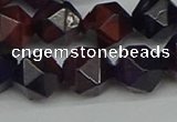 CNG7318 15.5 inches 12mm faceted nuggets purple tiger eye beads