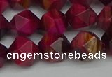 CNG7323 15.5 inches 12mm faceted nuggets red tiger eye beads