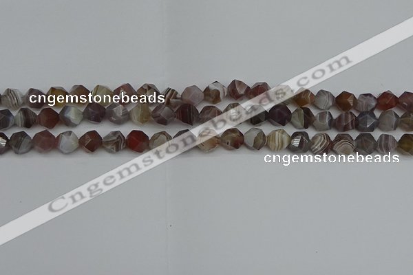 CNG7345 15.5 inches 6mm faceted nuggets botswana agate beads