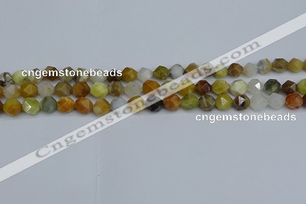 CNG7370 15.5 inches 6mm faceted nuggets mixed opal beads