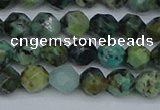 CNG7385 15.5 inches 6mm faceted nuggets African turquoise beads