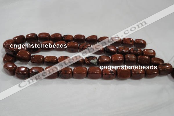 CNG741 15.5 inches 12*16mm nuggets mahogany obsidian beads wholesale