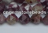 CNG7411 15.5 inches 8mm faceted nuggets tourmaline beads