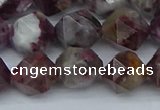 CNG7412 15.5 inches 10mm faceted nuggets tourmaline beads