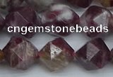 CNG7413 15.5 inches 12mm faceted nuggets tourmaline beads