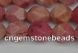 CNG7422 15.5 inches 10mm faceted nuggets rhodochrosite beads