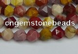 CNG7425 15.5 inches 6mm faceted nuggets mookaite beads