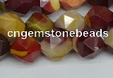 CNG7427 15.5 inches 10mm faceted nuggets mookaite beads