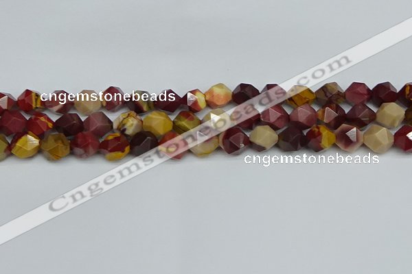 CNG7427 15.5 inches 10mm faceted nuggets mookaite beads