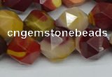 CNG7428 15.5 inches 12mm faceted nuggets mookaite beads