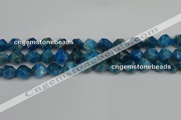 CNG7433 15.5 inches 12mm faceted nuggets apatite gemstone beads