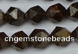 CNG7442 15.5 inches 10mm faceted nuggets bronzite gemstone beads