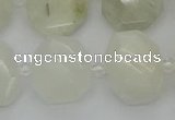 CNG7454 12*16mm - 15*20mm faceted freeform white moonstone beads