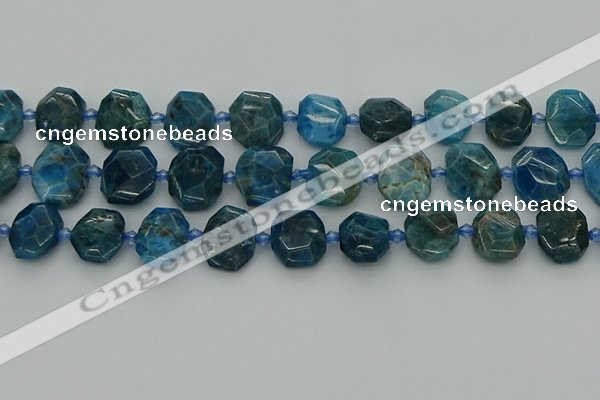 CNG7457 15.5 inches 12*16mm - 15*20mm faceted freeform apatite beads