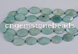 CNG7463 15.5 inches 20*25mm - 25*35mm faceted freeform amazonite beads