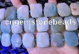 CNG7477 15.5 inches 18*25mm - 20*28mm faceted freeform amazonite beads