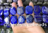 CNG7481 15.5 inches 18*25mm - 20*28mm faceted freeform lapis lazuli beads