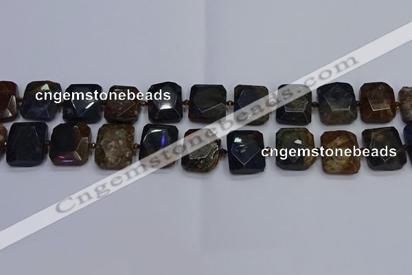 CNG7482 15.5 inches 18*25mm - 20*28mm faceted freeform pietersite beads