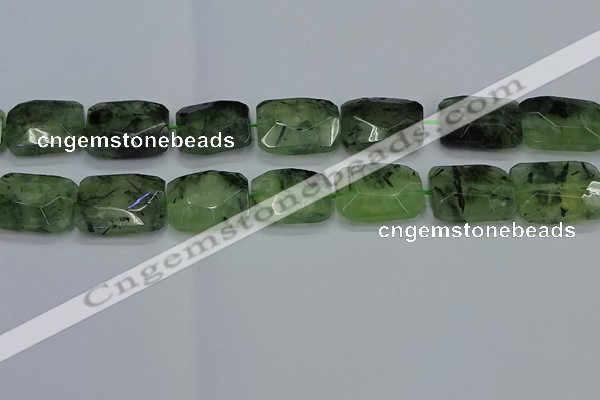 CNG7485 15.5 inches 18*25mm - 20*30mm faceted freeform prehnite beads