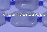 CNG7520 15.5 inches 18*25mm - 25*35mm faceted freeform aquamarine beads