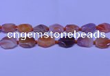 CNG7528 18*25mm - 25*35mm faceted freeform red Botswana agate beads