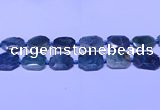 CNG7531 15.5 inches 18*25mm - 25*35mm faceted freeform chrysocolla beads