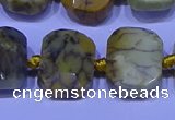 CNG7536 15.5 inches 12*16mm - 15*20mm faceted freeform agate beads