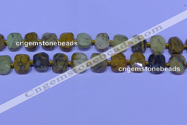 CNG7536 15.5 inches 12*16mm - 15*20mm faceted freeform agate beads