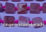 CNG7544 15.5 inches 6*8mm - 10*12mm freeform rhodochrosite beads