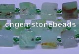 CNG7548 6*8mm - 10*12mm freeform Australia chrysoprase beads