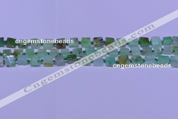 CNG7548 6*8mm - 10*12mm freeform Australia chrysoprase beads