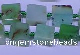 CNG7549 12*14mm - 14*15mm freeform Australia chrysoprase beads