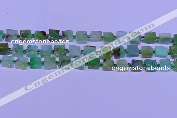 CNG7549 12*14mm - 14*15mm freeform Australia chrysoprase beads