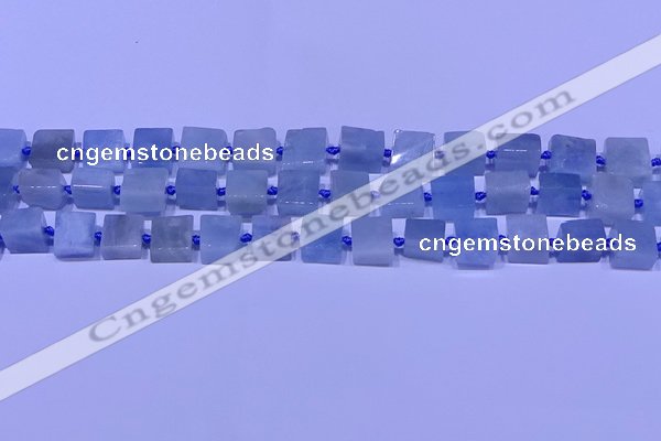 CNG7551 15.5 inches 12*14mm - 14*15mm freeform aquamarine beads