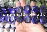 CNG7562 15.5 inches 18*25mm - 20*28mm faceted freeform sodalite beads